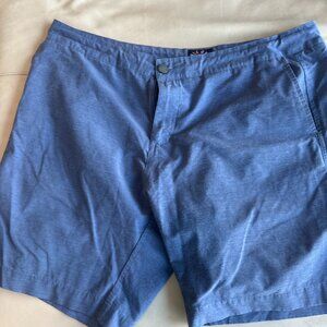 Faherty All Day Shorts Mens 38 Med Blue